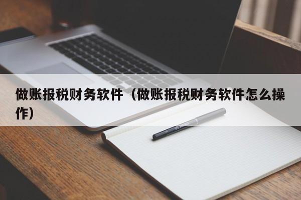 做账报税财务软件（做账报税财务软件怎么操作）