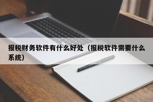 报税财务软件有什么好处（报税软件需要什么系统）