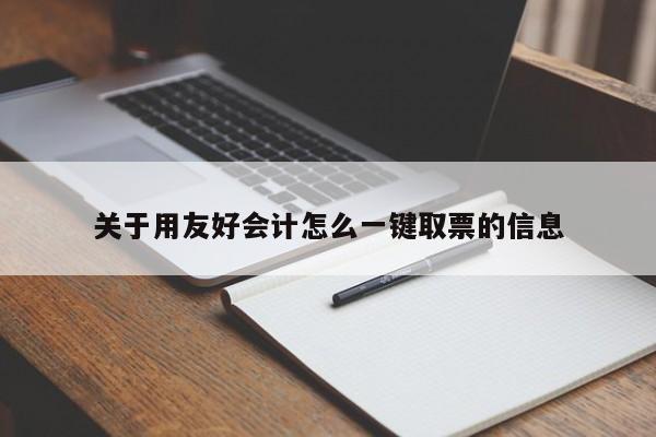 关于用友好会计怎么一键取票的信息