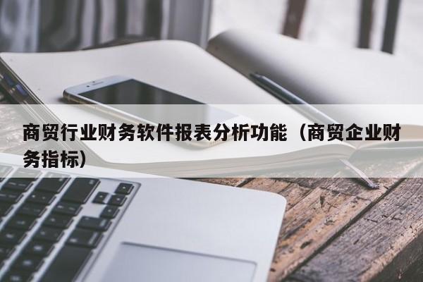 商贸行业财务软件报表分析功能（商贸企业财务指标）